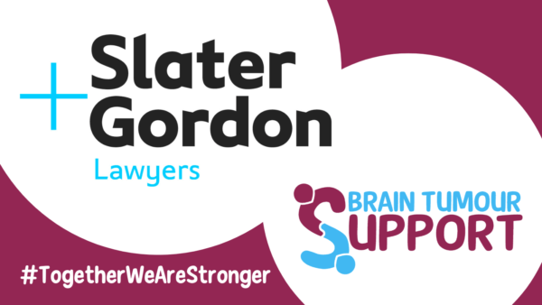 Logos of Slater and Gordon and Brain Tumour Support