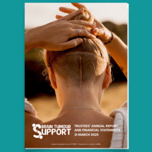 Brain Tumour Support Annual Report cover