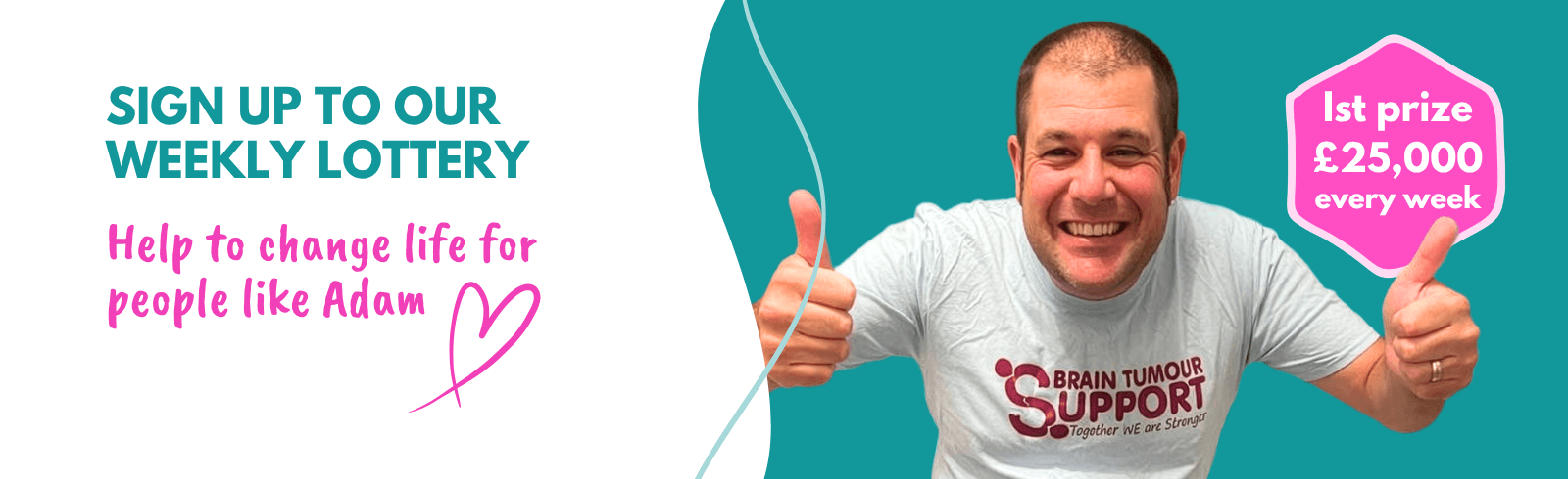 Join the Brain Tumour Support weekly lottery