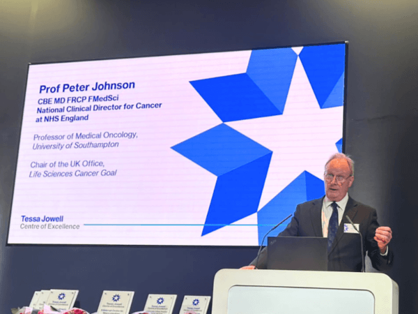 Prof Peter Johnson speaking at the TJBCM Award evening